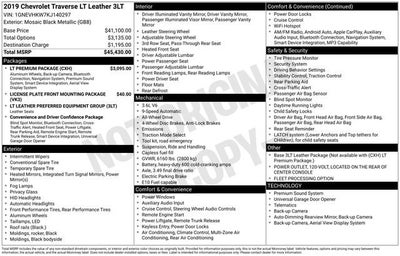 2019 Chevrolet Traverse LT Leather