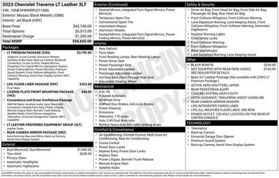 2023 Chevrolet Traverse LT Leather