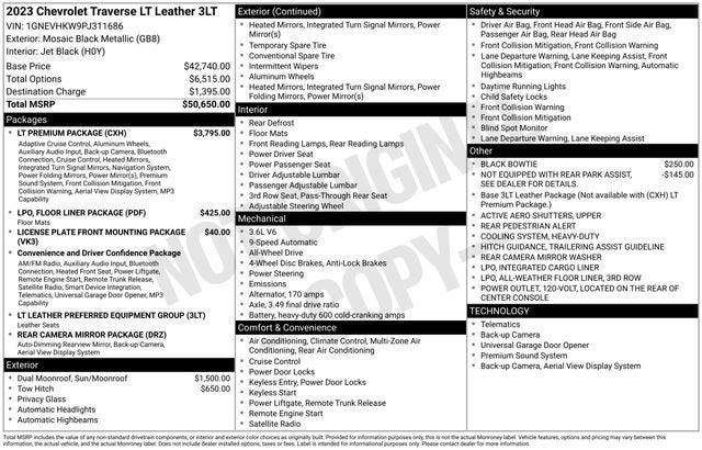 2023 Chevrolet Traverse LT Leather
