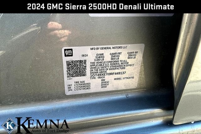 2024 GMC Sierra 2500 HD Denali Ultimate