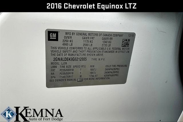 2016 Chevrolet Equinox LTZ