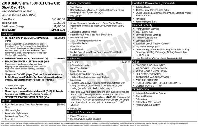 2018 GMC Sierra 1500 SLT