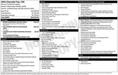 2026 Chevrolet Trax 1RS