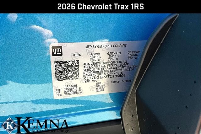 2026 Chevrolet Trax 1RS