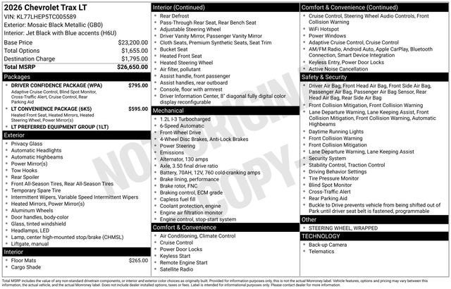 2026 Chevrolet Trax LT
