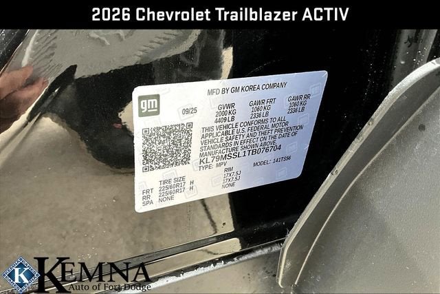 2026 Chevrolet Trailblazer ACTIV