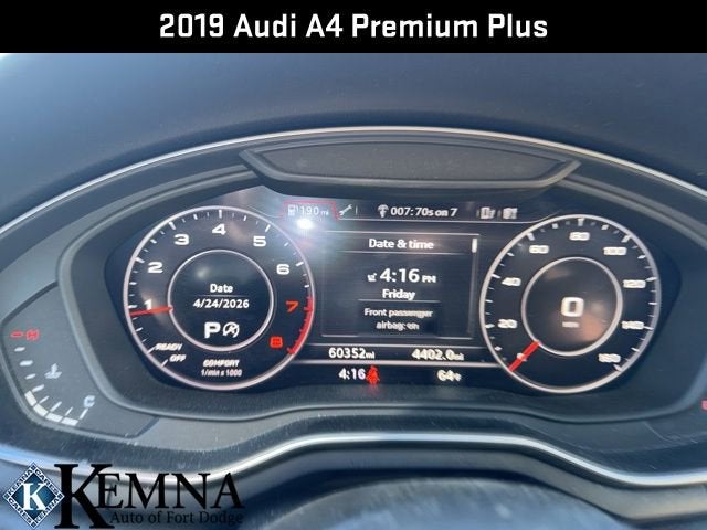 2019 Audi A4 Premium Plus