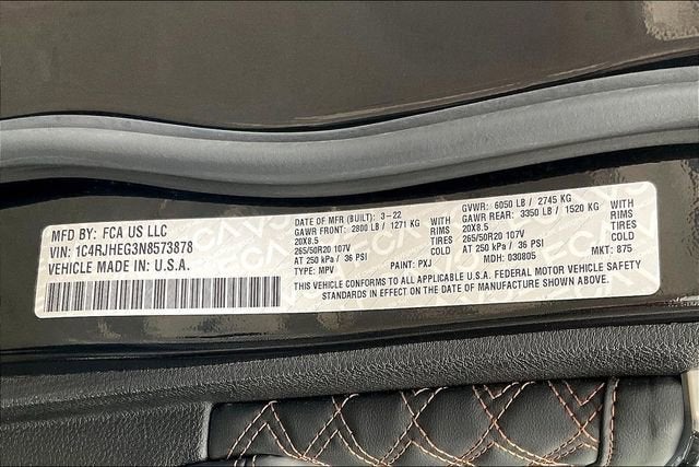 2022 Jeep Grand Cherokee Summit