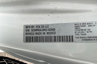 2024 RAM 2500 Tradesman Regular Cab 4x4 8' Box